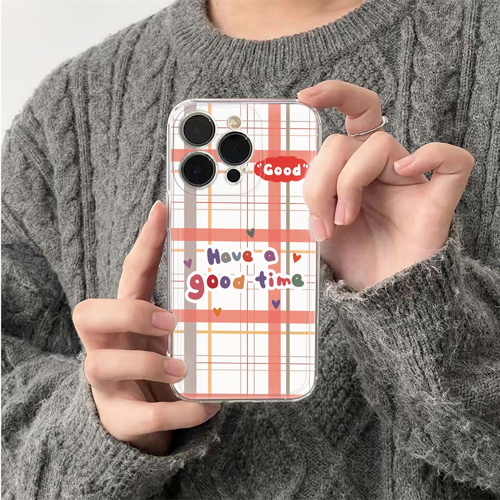 ✅Ốp Điện Thoại Mềm Chống Sốc Họa Tiết Kẻ Sọc Cho Iphone 11Plus 12Max 78 6In 13 14pro