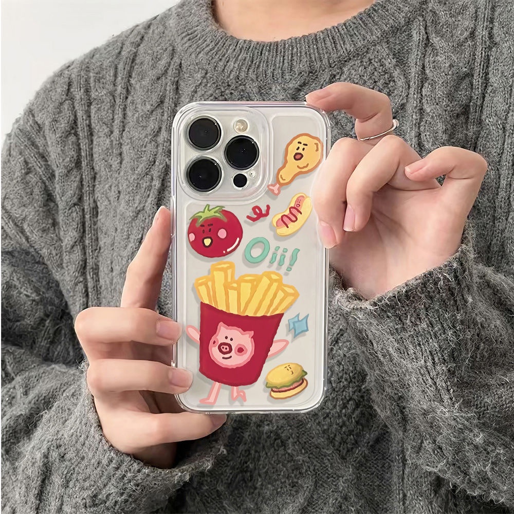 ✅Ốp Điện Thoại Mềm Chống Sốc In Hình Heo Dễ Thương Cho Iphone 11 max 14Pro 12 6In78 13 XI0L