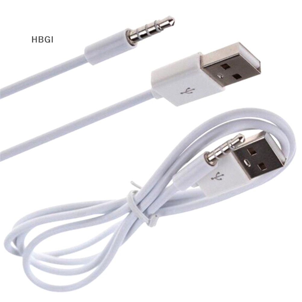 Hbgi> 3.3ft 3.5 mét aux âm thanh cắm jack để USB 2.0 Nam phí cáp dây cho MP3 Hot