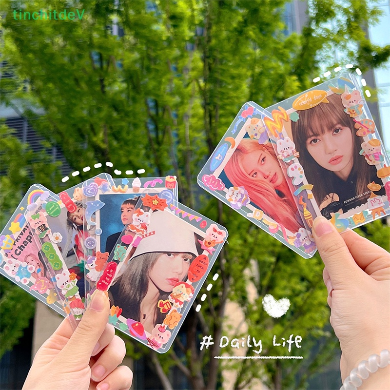 Set 10 Miếng Dán Goo Dày Dặn Trong Suốt Dùng Trang Trí Hộp Sưu Tập DIY