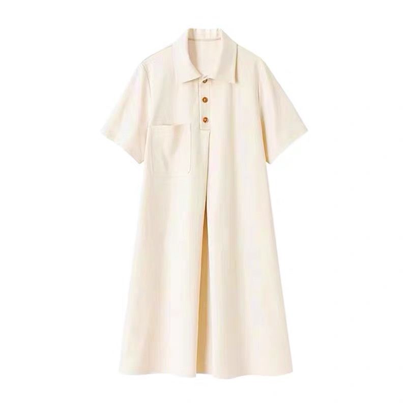Đầm Bầu Tay Ngắn Cổ polo Thời Trang Mùa Hè