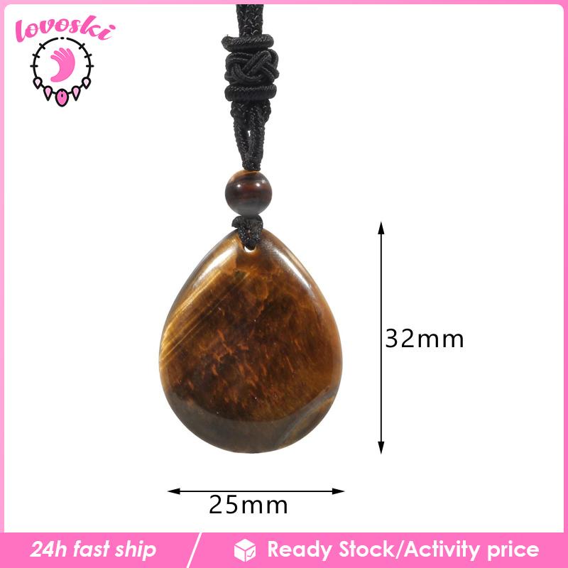 Vòng cổ Mặt Đá Hình Giọt Nước Unisex