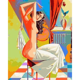 Tranh sơn dầu trang trí nội thất 40x50cm