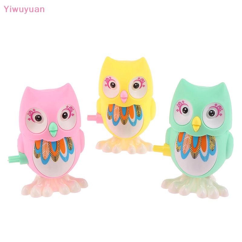 < Yiwuyuan > Đồ Chơi Lên Dây Cót Hình Chim Cú Hoạt Họa Đáng Yêu Cho Bé