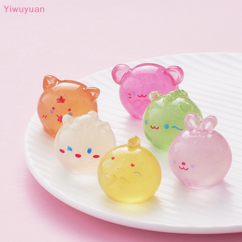 < Yiwuyuan > Đồ Chơi Mô Hình Hoạt Hình Mini Bằng Nhựa Phát Sáng Đồ Trang Sức Thủ Công Diy Mới