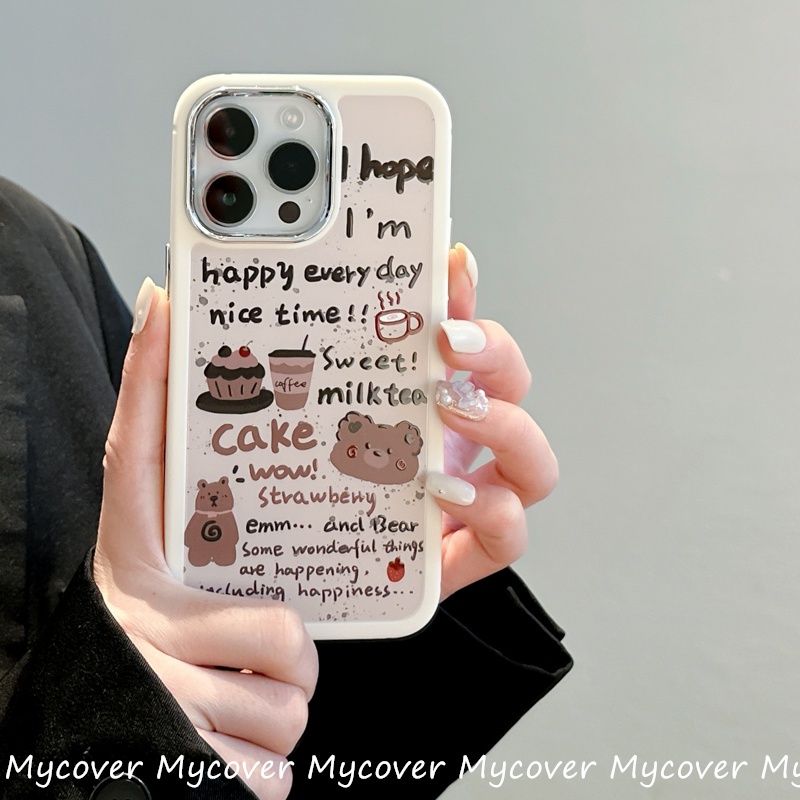 Ốp Điện Thoại Chống Sốc 3 Trong 1 Họa Tiết Đáng Yêu Cho iPhone 14 13 12 11 Pro Max