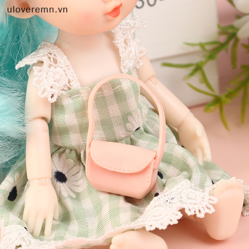 1 Túi Xách Đeo Vai Mini Trang Trí Nhà Búp Bê 1: 12