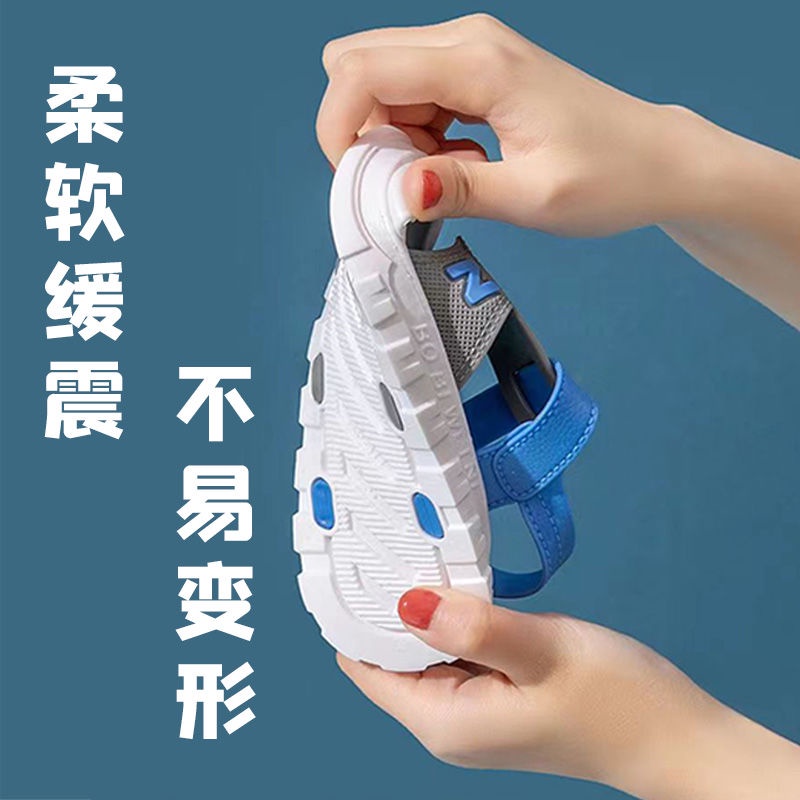 Xăng đan Thể Thao Đế Mềm Chống Trượt Thời Trang Mùa Hè Hàn Quốc Dành Cho Bé Trai