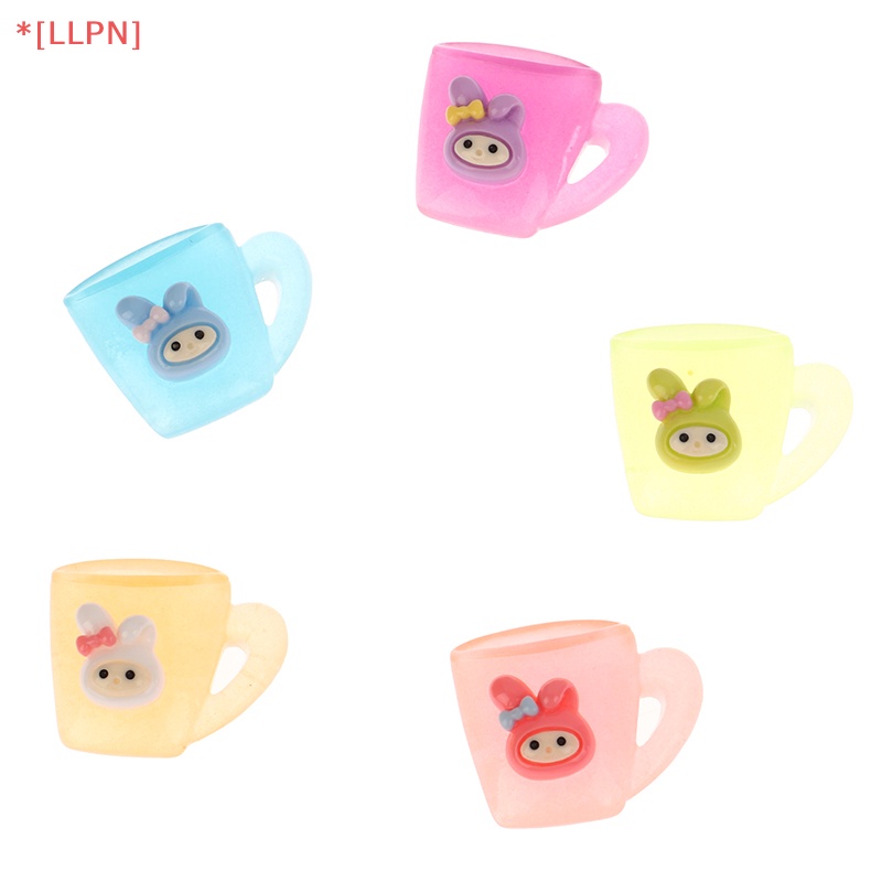 Bộ 5 Cốc Nước Dạ Quang Tự Trang Trí Ốp Điện Thoại In Hình Anime My Melody