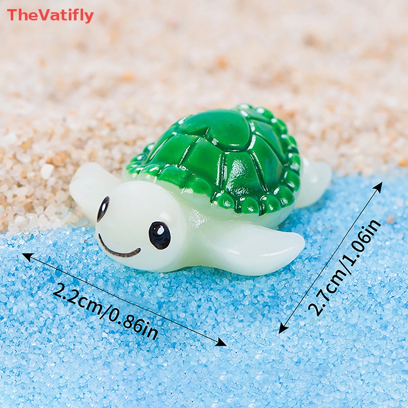 Mô Hình Rùa Biển Mini Màu Xanh Lá Dùng Trang Trí Tiểu Cảnh