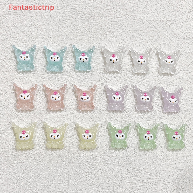 Set 10 Phụ Kiện Trang Trí Móng Tay Nghệ Thuật Trong Suốt 3D DIY Mới