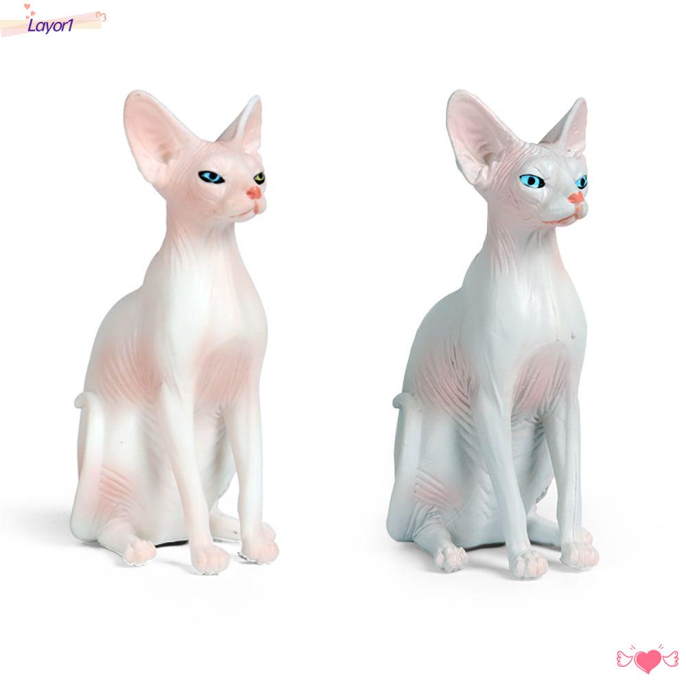 Đồ Chơi Mô Hình Chú Mèo Nông Trại Dễ Thương Cho Bé LAYOR1