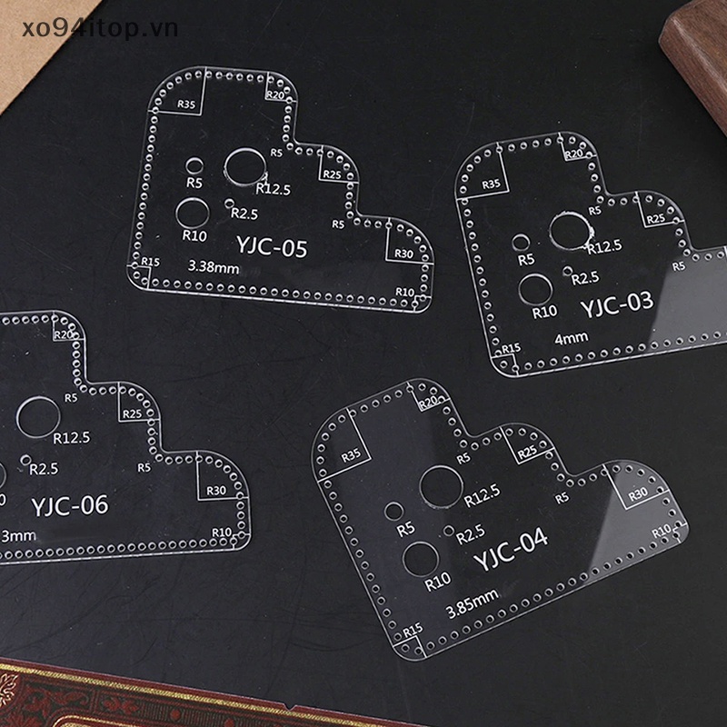 1 Khuôn Cắt Dập Nổi Trang Trí Sổ Tay / Đồ Da Bằng Acrylic DIY