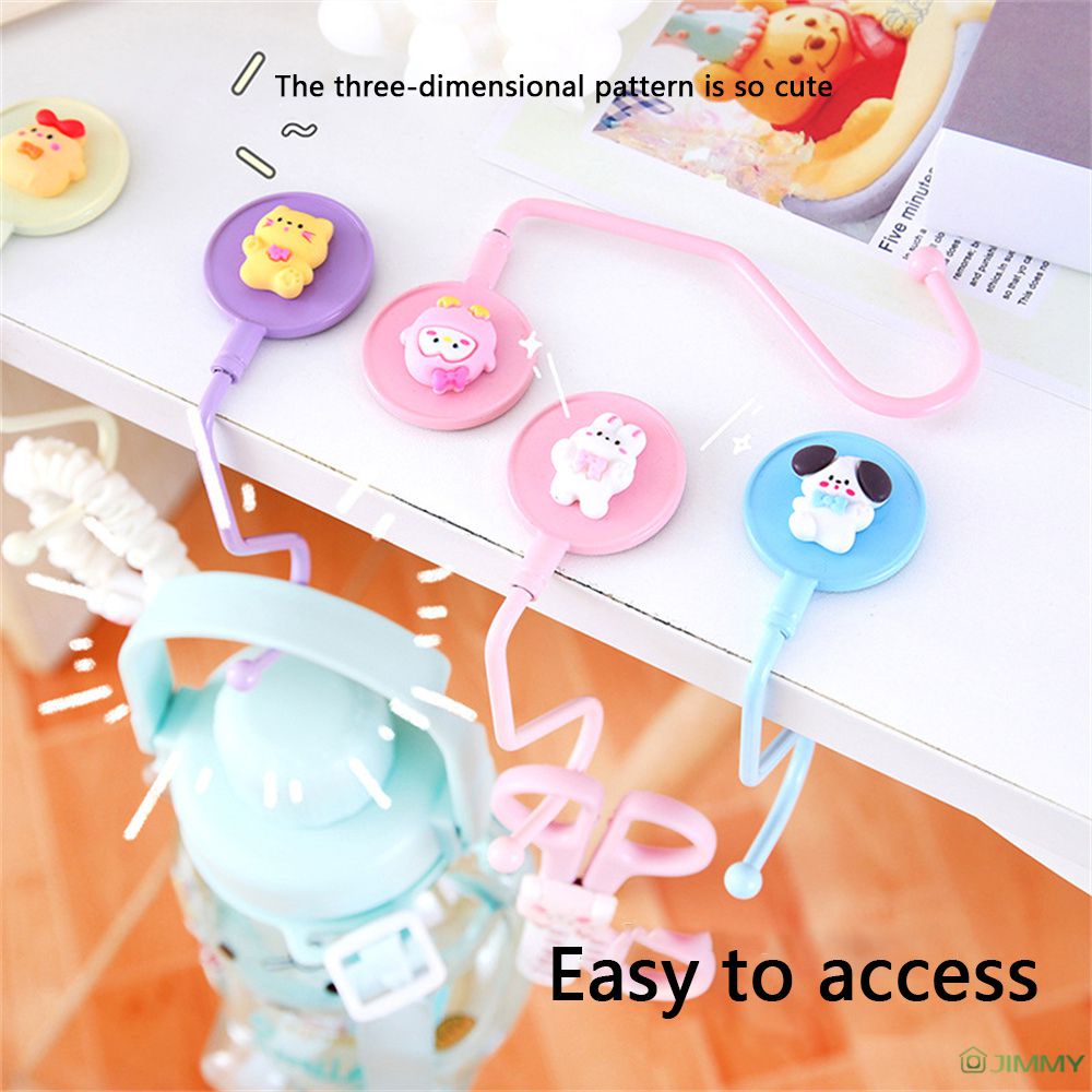 Móc Treo Túi Xách Bằng Nhựa Hình Động Vật Dễ Thương