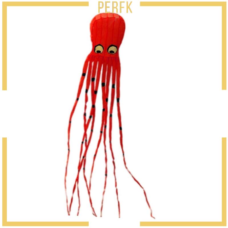 Diều Bay Octopu Không Khung 8M Đuôi Dài 30m Nhiều Màu Sắc Dành Cho Trẻ Em