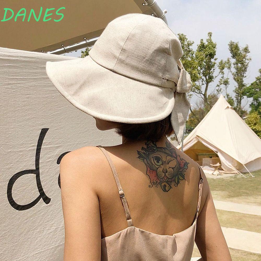 Mũ Bucket Chống Nắng Đính Nơ Đơn Giản Thời Trang Mùa Hè Cho Nữ