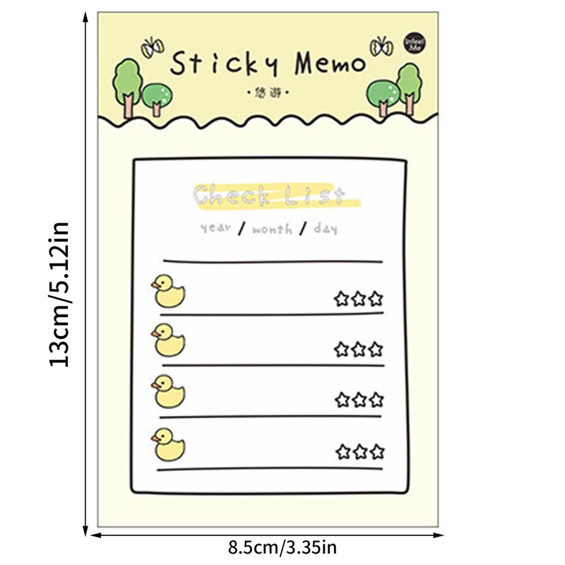 Set 30 Tấm Giấy Ghi Chú Họa Tiết Đáng Yêu Trang Trí Sổ Tay