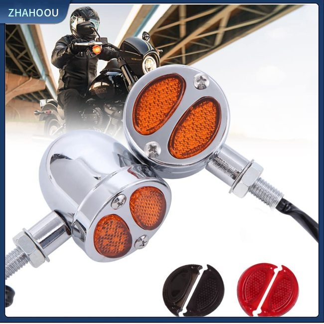 ☃Nhà Cửa☃ Set 2 Đèn Led Xi Nhan Siêu Sáng Phong Cách Retro Dành Cho Xe Mô Tô