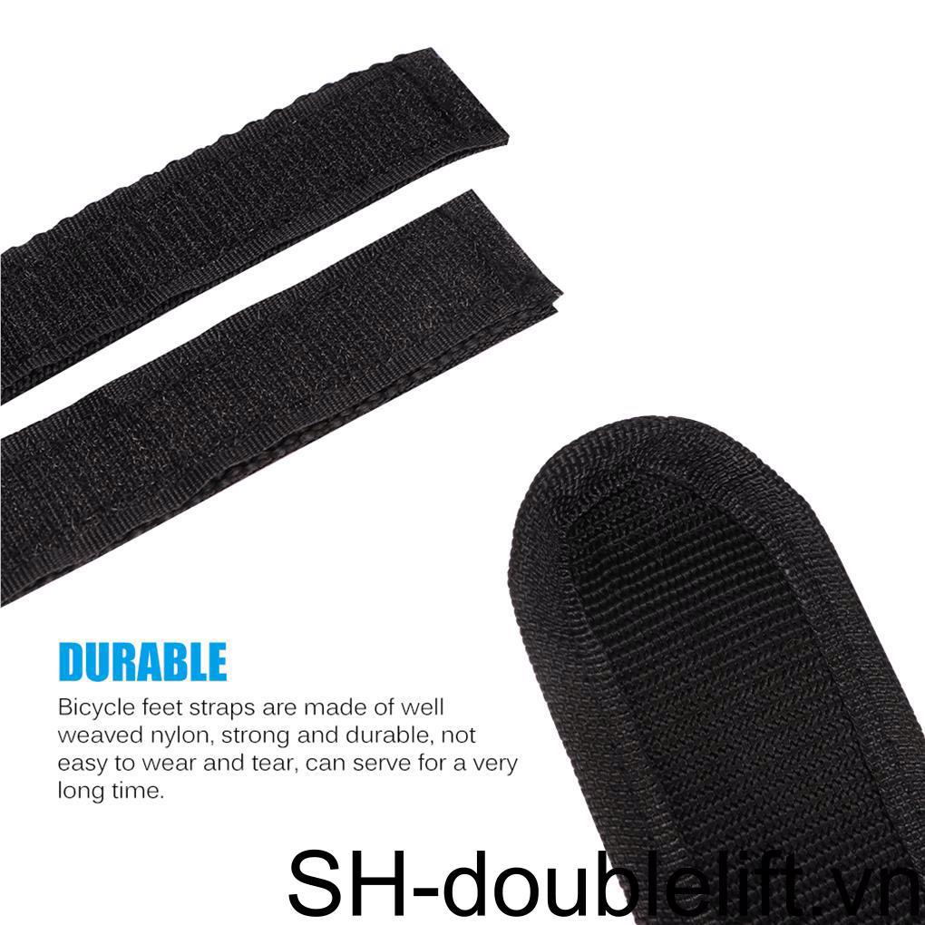 1 Cặp Dây Đai Hai Mặt Gắn Pê Đan Xe Đạp Gọn Nhẹ Dễ Lắp Đặt Có Thể Điều Chỉnh