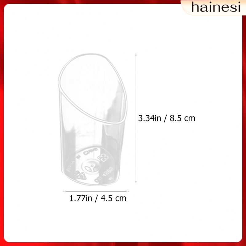 Set 20 Cốc Nhựa Trong Suốt Có Nắp Đậy Đựng Bánh Mousse