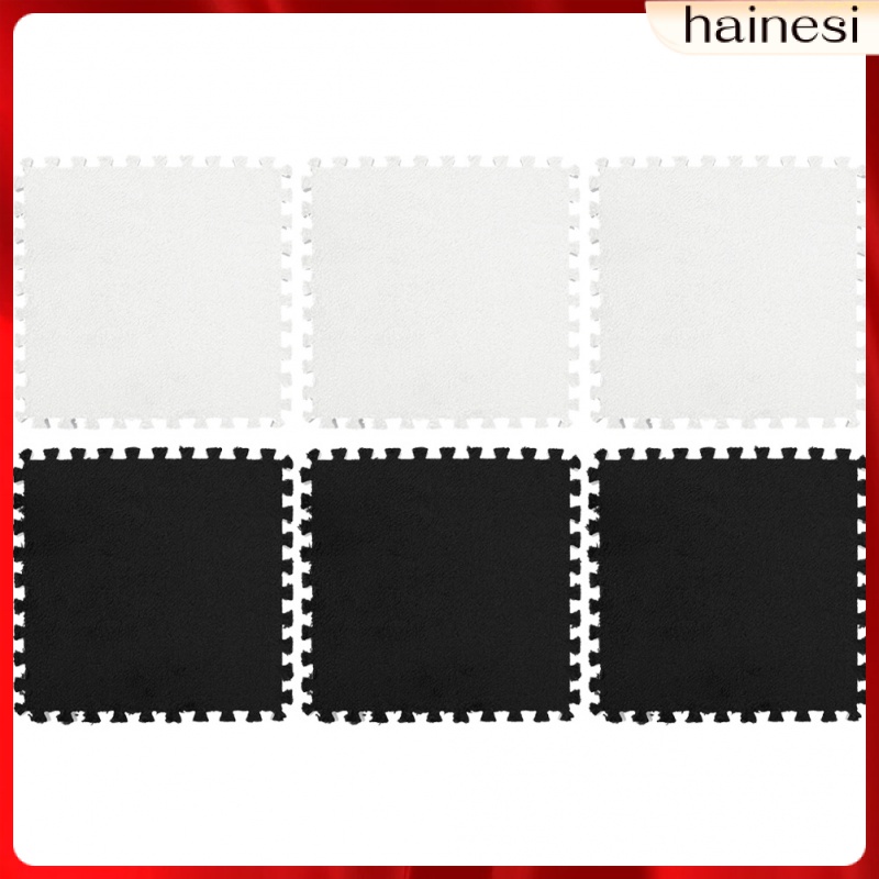 Set 6 Tấm Thảm Trải Sàn Hình Vuông Chắp Vá Ghép Nối Khóa Cho Bé Chơi Ngoài Trời