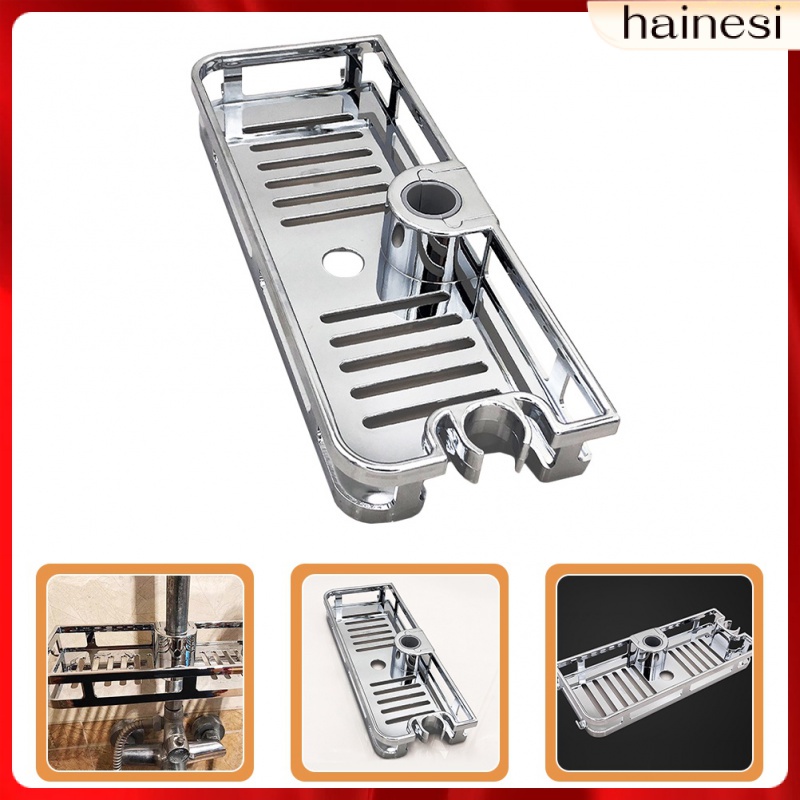 Giá Đỡ Chai Dầu Gội Gắn Góc Tường Nhà Tắm Màu Đen Tiện Dụng