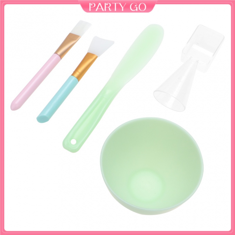Set 5 Bát Silicone Trộn Mặt Nạ DIY