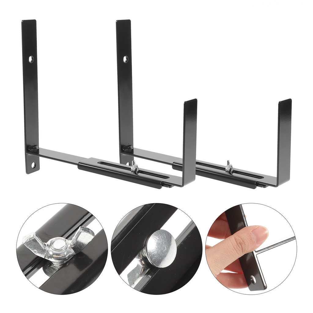 Set 2 Giá Treo Cửa Sổ Bằng Kim Loại Tiện Dụng