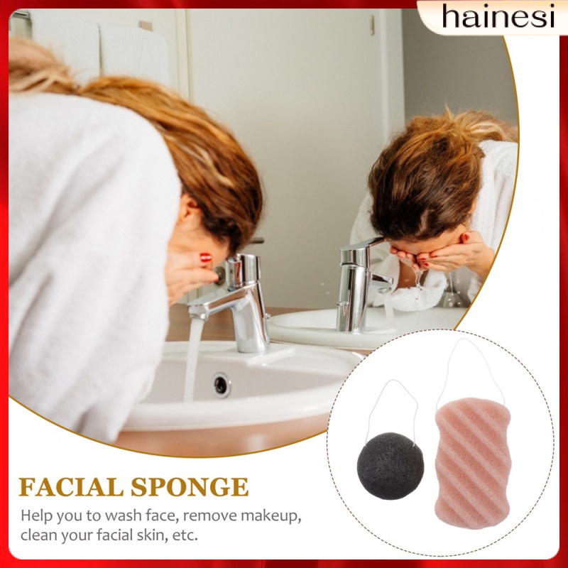 Set 2 Mút Tắm Rửa Mặt Làm Sạch Sâu Tiện Dụng