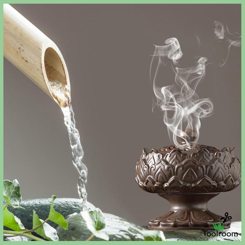 Giá Đỡ Đốt Trầm Hương Hình Nón Bằng Sứ Phong Cách Châu Á