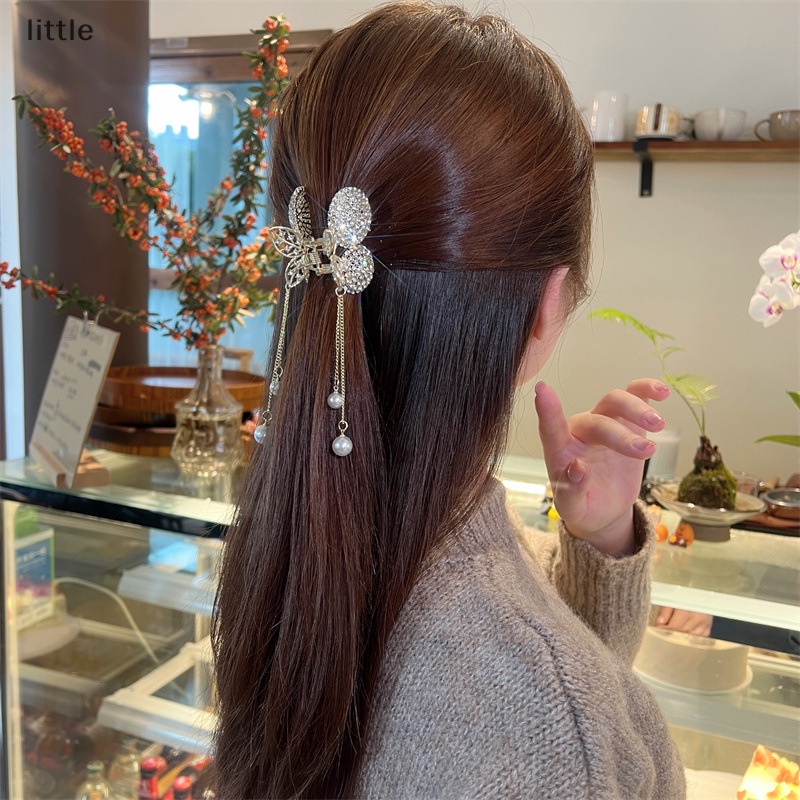 Kẹp Tóc Hình Quả Cherry Đính Đá Có Tua Rua 1 Cái Cho Nữ
