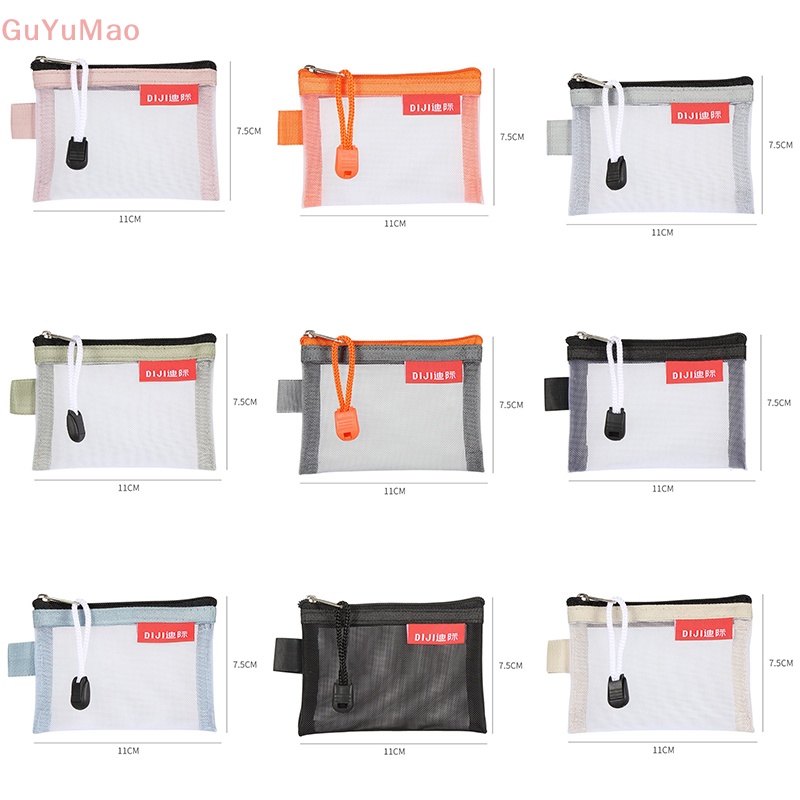 [cxGUYU] Túi Lưới Mini Đựng Tiền Xu / Thẻ Tín Dụng / Tai Nghe