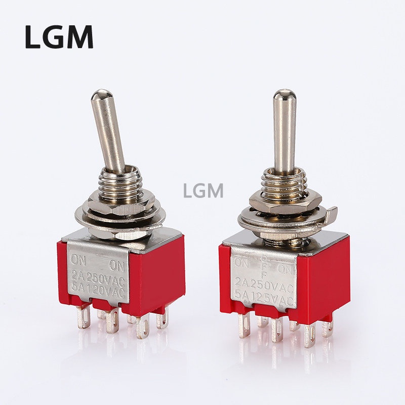Set 10 Công Tắc Đòn Bẩy MTS-102 103 MTS-202 203 6A 125VAC on SPDT 6mm Chống Thấm Nước