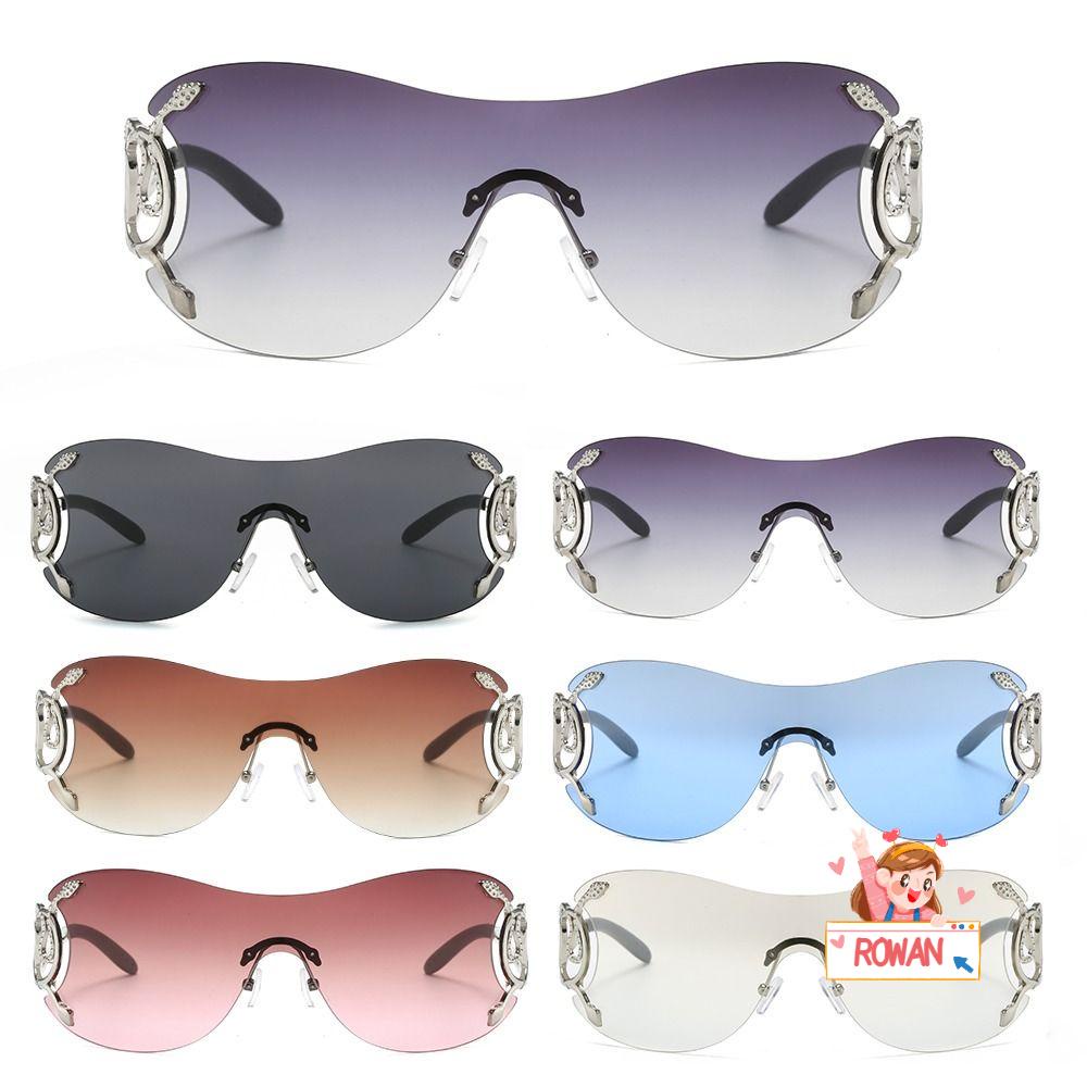Kính Râm ROWANS Y2K Không Gọng Oversize