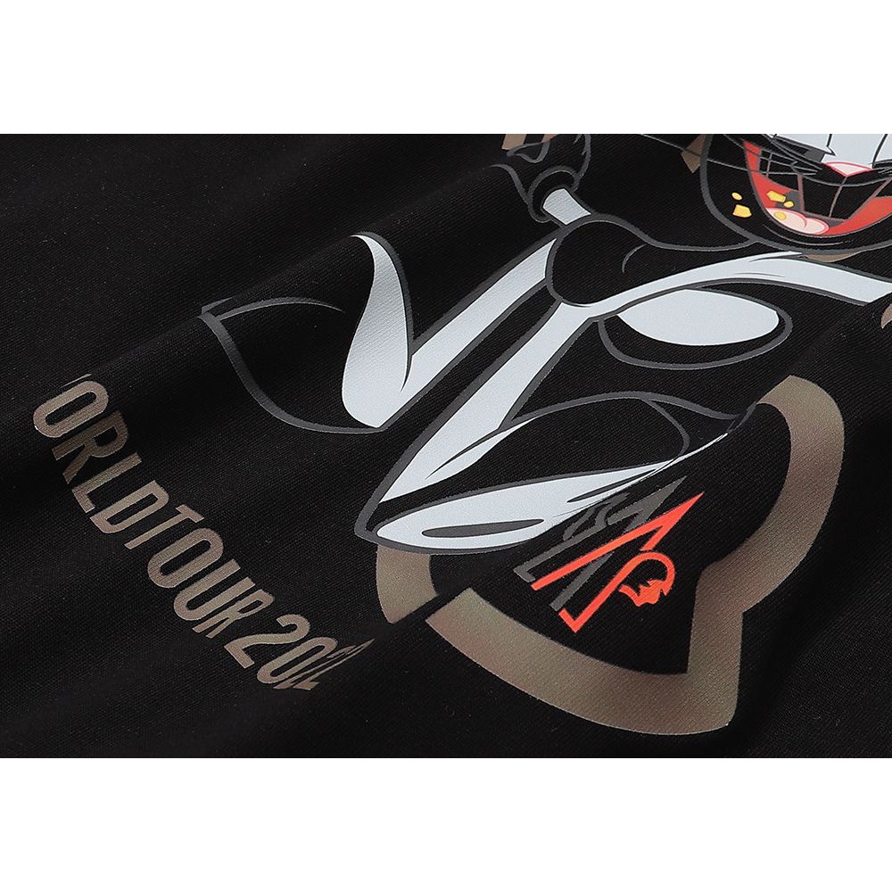 L &amp; V Áo Thun Bóng Rổ Tay Ngắn In Logo Thỏ Phun Kỹ Thuật Số Phiên Bản Giới Hạn 88 Mới Cho Nam Và Nữ Ttrjserrere