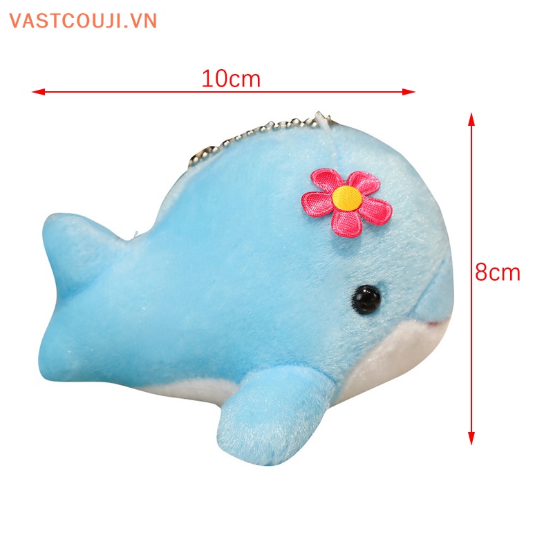Móc Khóa Hình Cá Voi Nhồi Bông Dễ Thương