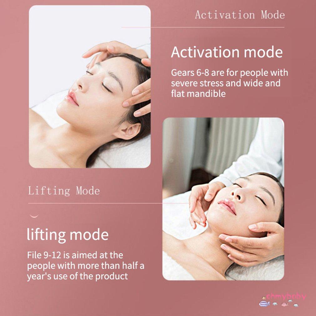 [OMB] Máy Nâng Cơ Mặt Led Liệu Pháp Photon Rung Mát Xa Giảm Béo Hình Chữ V Đôi Cằm Má Thiết Bị [Z/14]