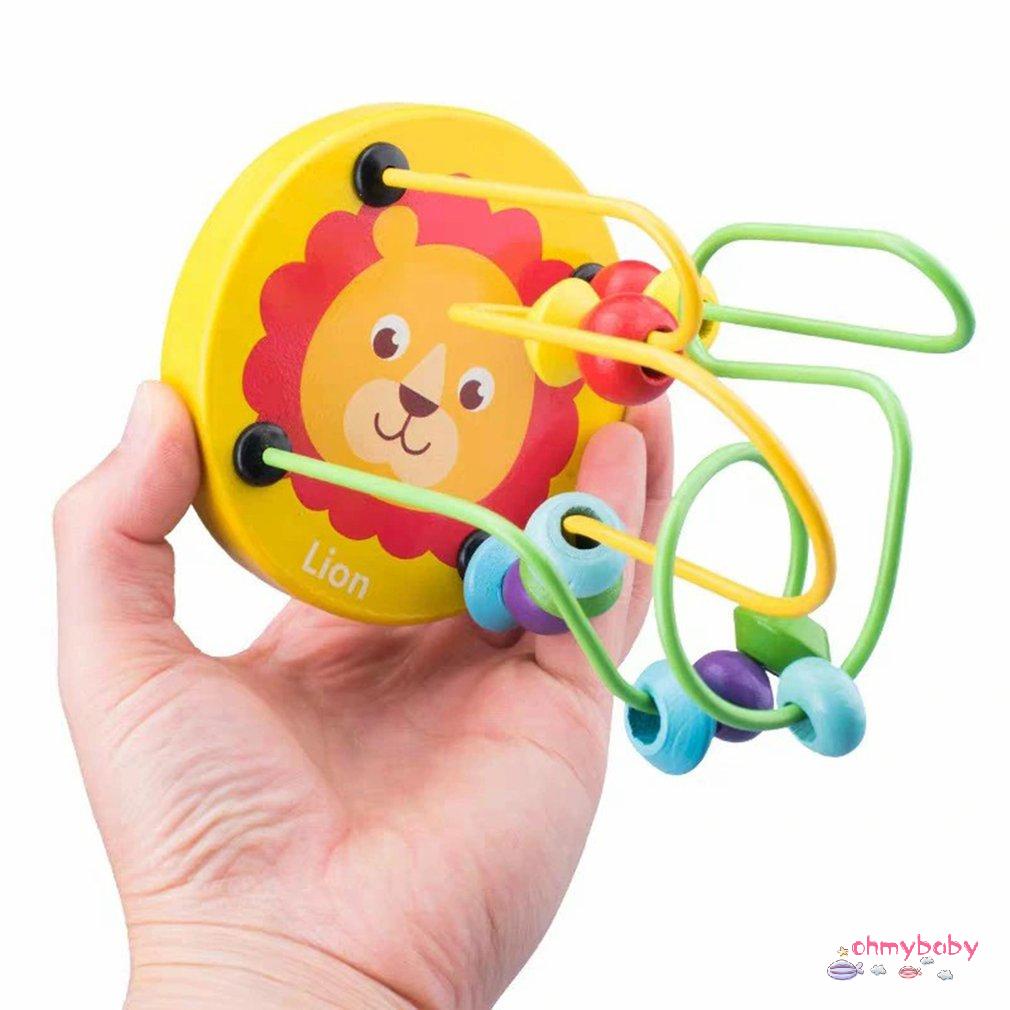 [OMB] Giáo Dục Toán Toyen Mini Vòng Tròn Đính Hạt Dây Mê Cung Tàu Lượn Bàn Tính Đồ Chơi Xếp Hình Cho Trẻ Em Bé Trai Gái Tặng [Z/10]