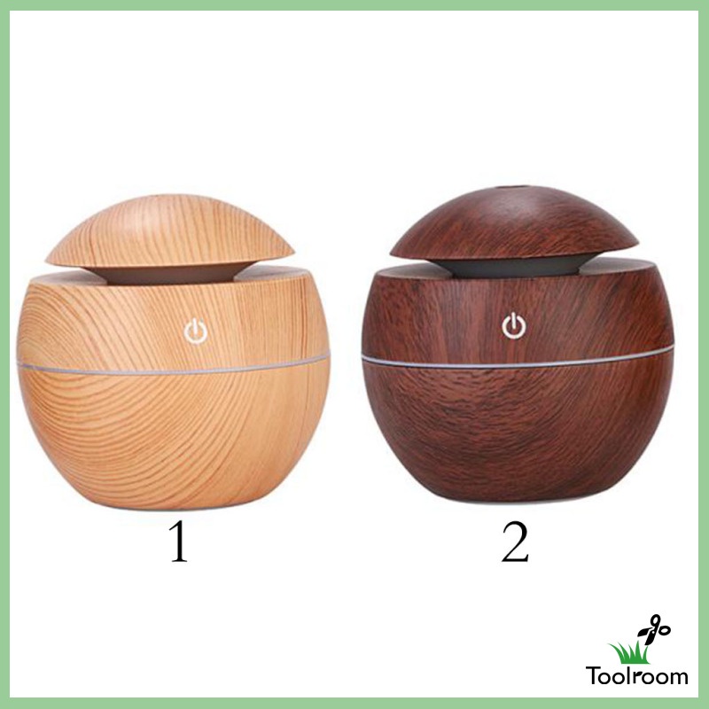 Máy Tạo Độ Ẩm USB Vân Gỗ 130ml Màu Nâu Nhạt