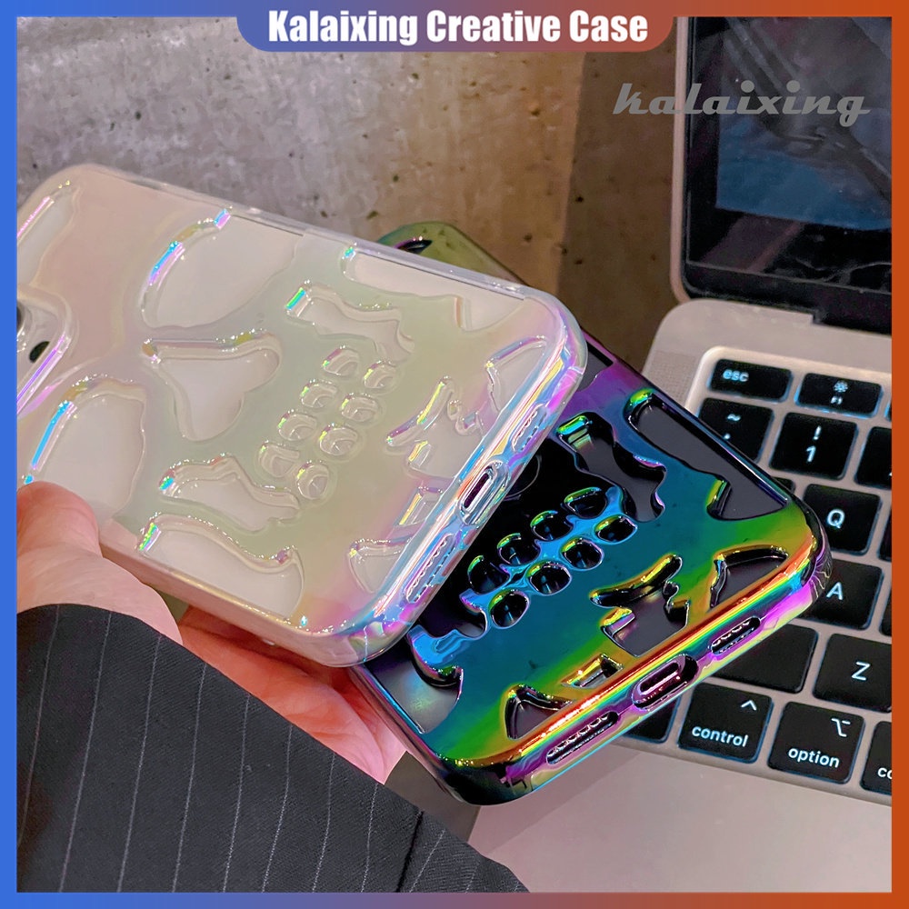 Ốp Điện Thoại Cứng Mạ Điện Họa Tiết Đầu Lâu Nhiều Màu Sắc Cho iPhone 14 Pro Max 13Pro 12Promax Xs Max 11 Pro Max