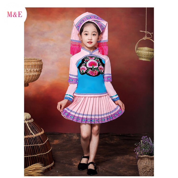 Trang Phục Múa Dân Tộc Miao Mạnh Mẽ Phong Cách Dân Tộc Dân Tộc Ba Ngày Lễ Cho Bé Mạnh Mẽ Phong Cách Dân Tộc Miao 2023