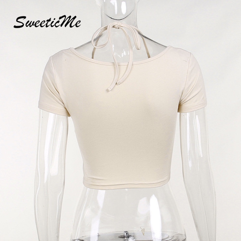 Áo Thun Tay Ngắn Màu Trơn Dáng Ôm Thời Trang Mới 2023 Dành Cho Bạn Nữ