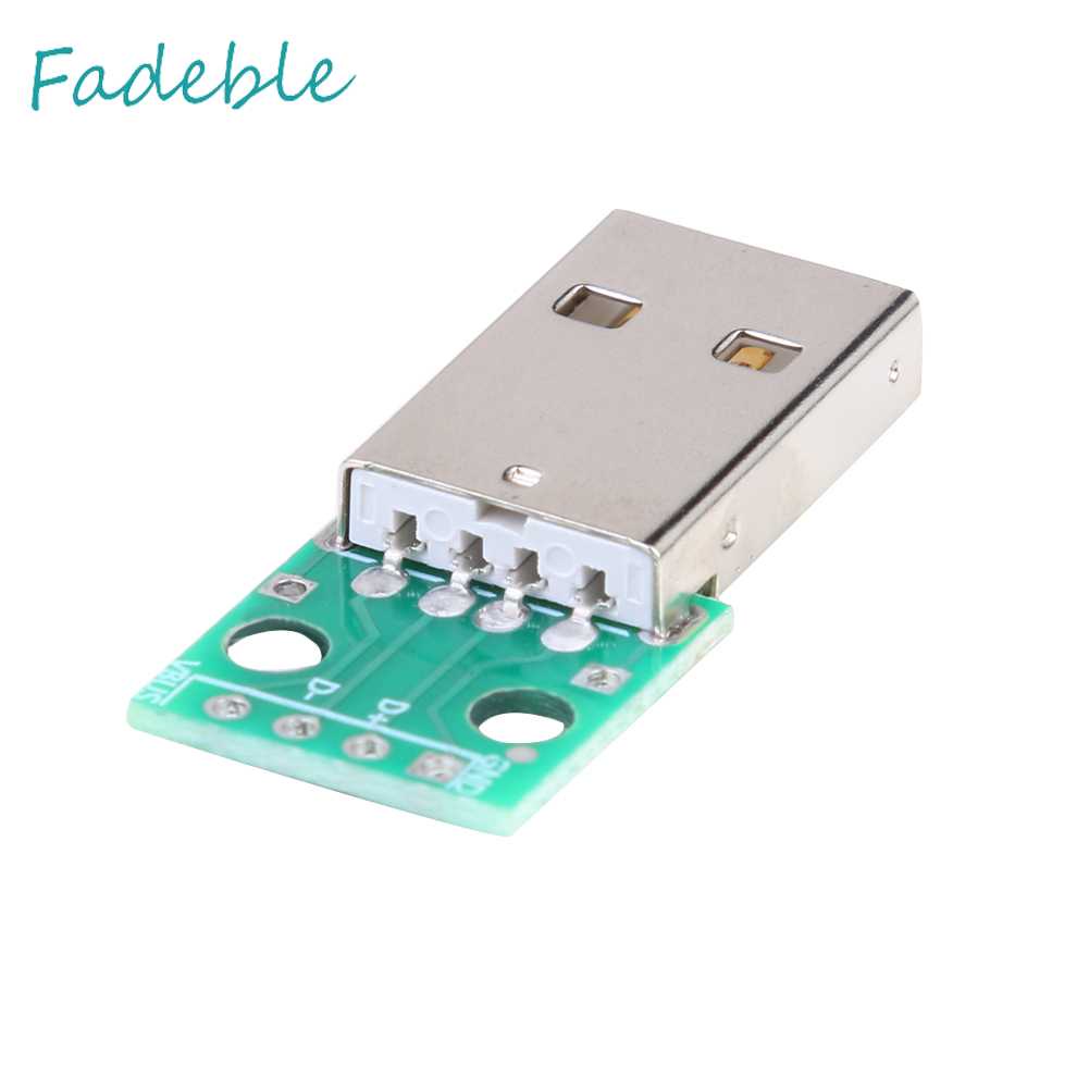 Set 10 Mô Đun Cấp Nguồn USB Loại A Đầu Đực Sang DIP 2.54mm PCB