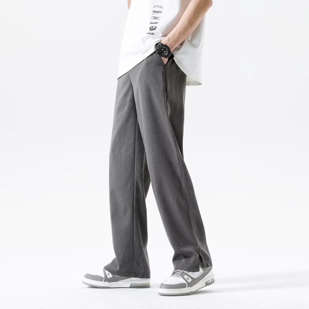 Quần Dài Thể Thao Dáng Suông Rộng Xẻ Tà Kiểu Đường Phố Mỹ Thời Trang Mùa Xuân Cho Nam