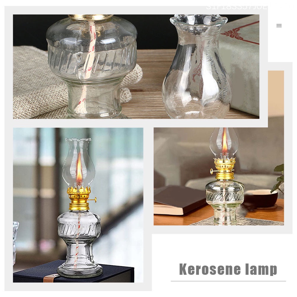 Bộ 2 Lồng Đèn Bằng Kính Kích Thước Lớn Phong Cách Retro Dùng Trang Trí Văn Phòng