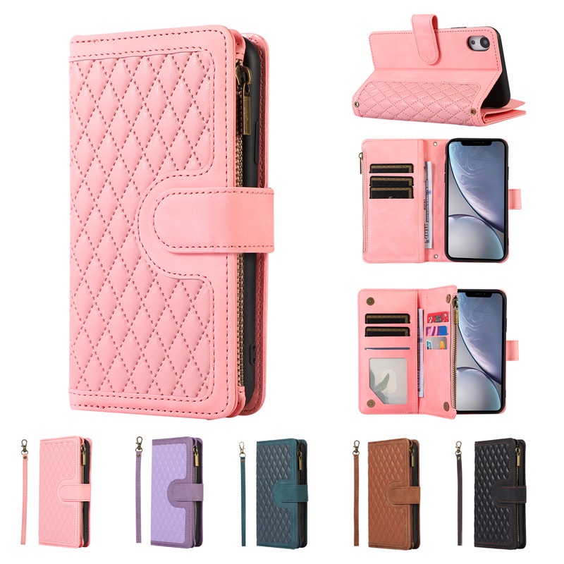 Bao Da Điện Thoại Kiêm Ví Gập Đựng Thẻ Sành Điệu Cho IPhone 11 Pro XS Max X XR 8 7 6 6s Plus SE