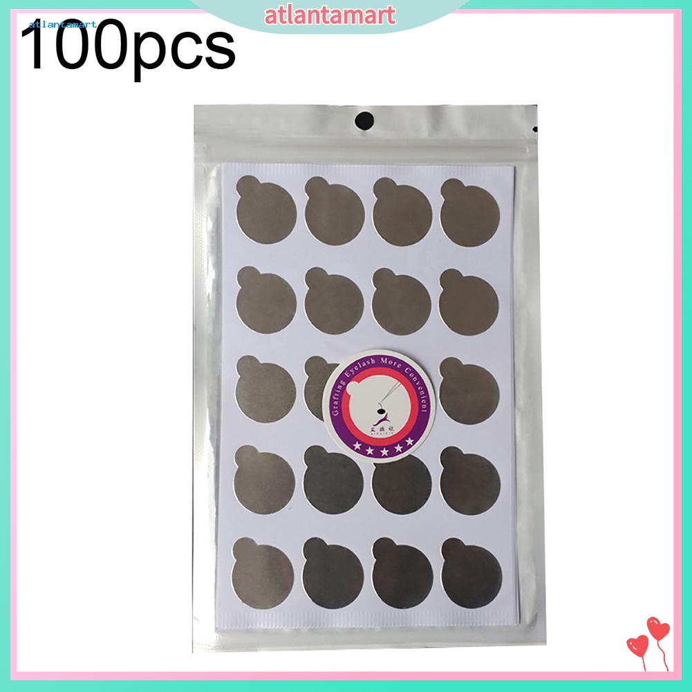 Túi Đựng Đồ Dùng Cao Cấp Tiện Dụng| Set 100 Miếng Dán Hỗ Trợ Nối Mi Bằng Lá Nhôm Sử Dụng Một Lần