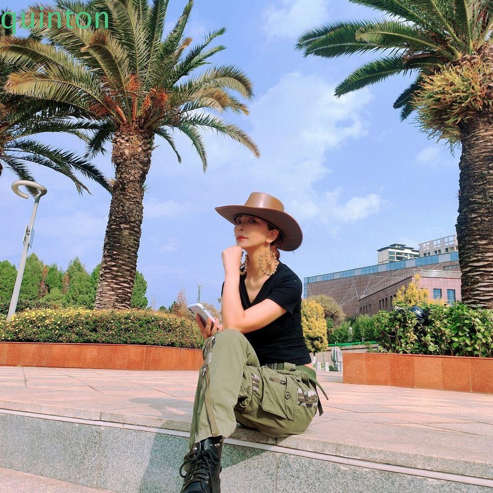 Nón Vành Giả Da Thời Trang Vintage Cho Nam Nữ