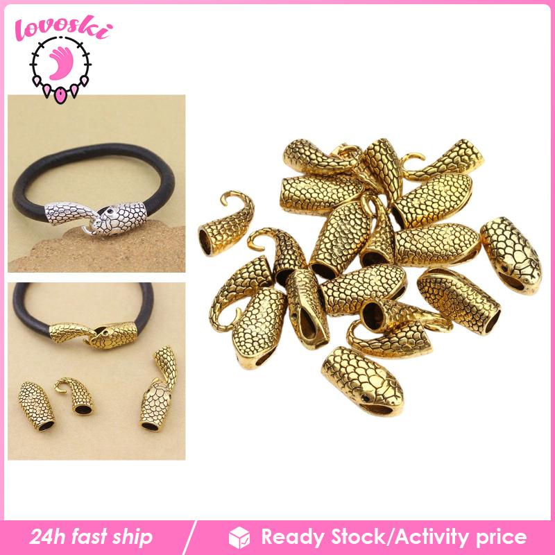 Set 10 Đầu Rắn Bện Vòng Tay DIY Thời Trang Cho Nữ