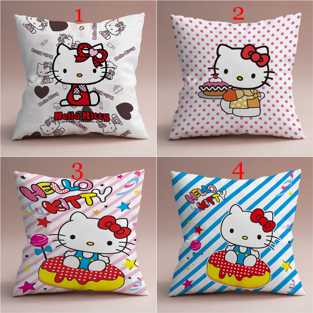 Vỏ Áo Gối Sofa Trang Trí Hình Hello Kitty Dễ Thương